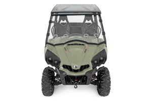 Can-Am Commander 1000 LTD Full Windshield - Rough Country - Scratch Resistant, Vented - '13-'18 Can-Am Commander 1000 LTD Full Windshield - Rough Country - Scratch Resistant, Vented - '13-'18